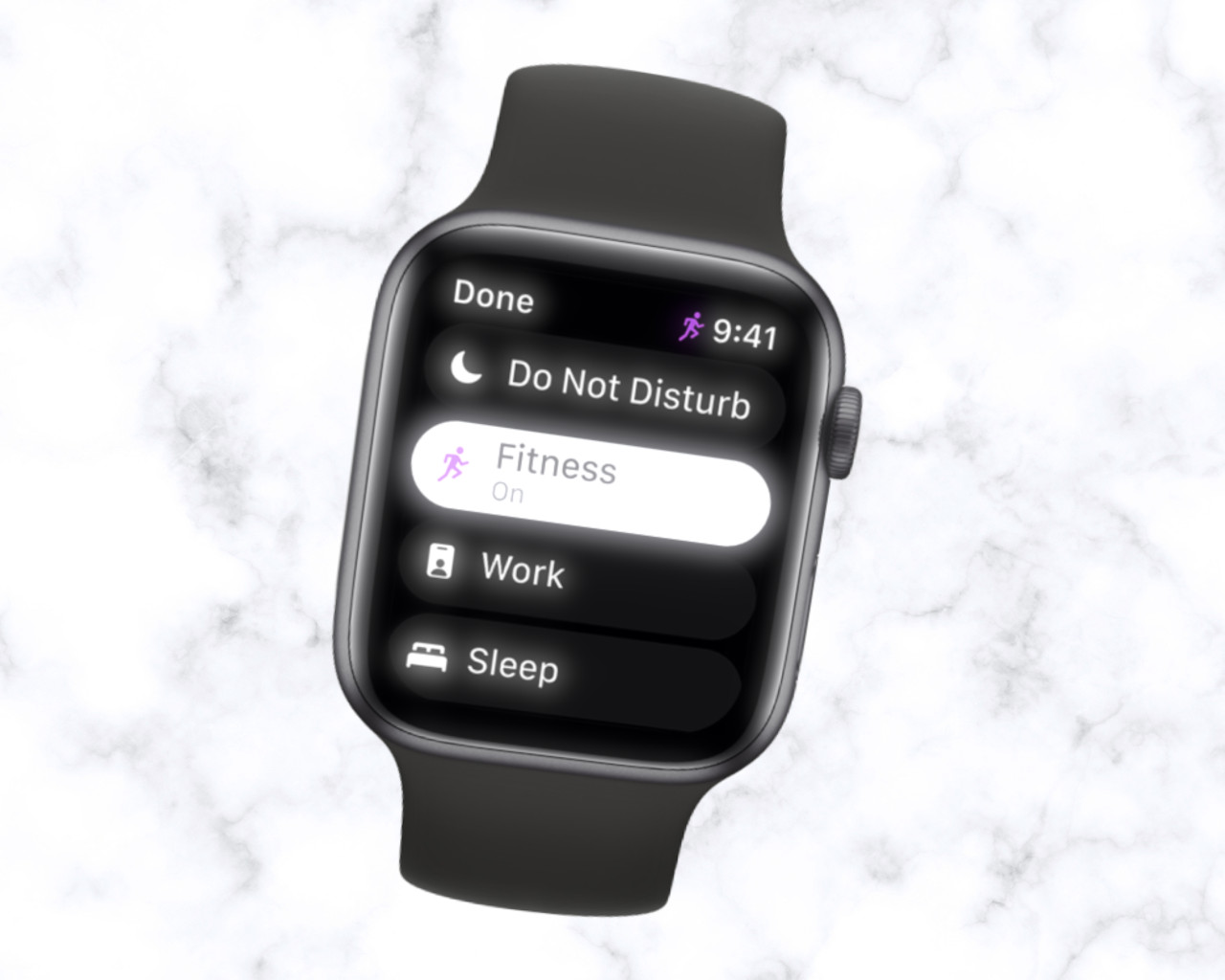 watchOS 8 supports Focus, a powerful set of tools in iOS 15 that helps users stay focused on what they're doing.