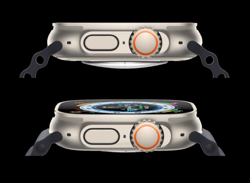 The innovative Wayfinder face on the Apple Watch Ultra allows you to activate Night Mode by rotating the Digital Crown, providing improved visibility in low-light situations.